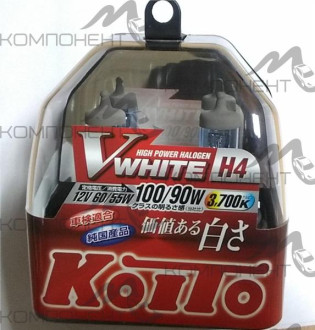 Лампа фары  H4 100/90 W 12V P43T  Koito высокотепературная 2шт
