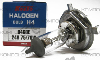Лампа фары  H4  75/70 W 24V P43T  Koito