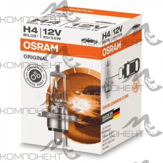Лампа фары  H4  60/55 W 12V P43T  OSRAM Original Line Super