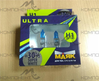 Лампа "Xenon" фары  H1  55 W 12V  МАЯК +30