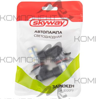 Лампа фары  HB4 12V 18 SMD диодов 1конт. SKYWAY белая (2шт)