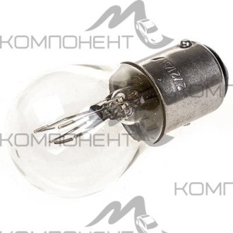 Лампа габарит  21 W 12V (с цоколем) BA15S 2900К 1конт.  СПУТНИК SKYWAY