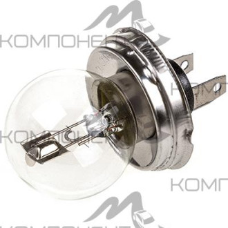 Лампа фары  55/50 W 24V 3000К P45T-41 G40 с цоколем 2конт  СПУТНИК SKYWAY