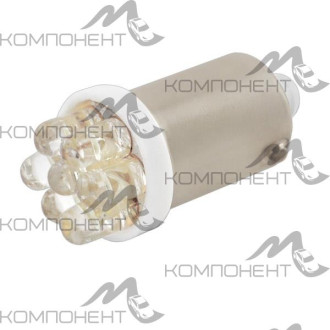 Лампа повторителя с цоколем 4W 12V 7 LED диодов 1 конт. SKYWAY белая