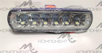 Дополнительный свет "Лайтбар" 18W 12/24V 160*45мм 6 св/д однорядная Super 3335