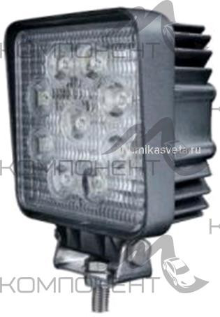 Дополнительный свет "Лайтбар" 27W  9-32V 6000К 110*128*35 рассеяный ZOOML